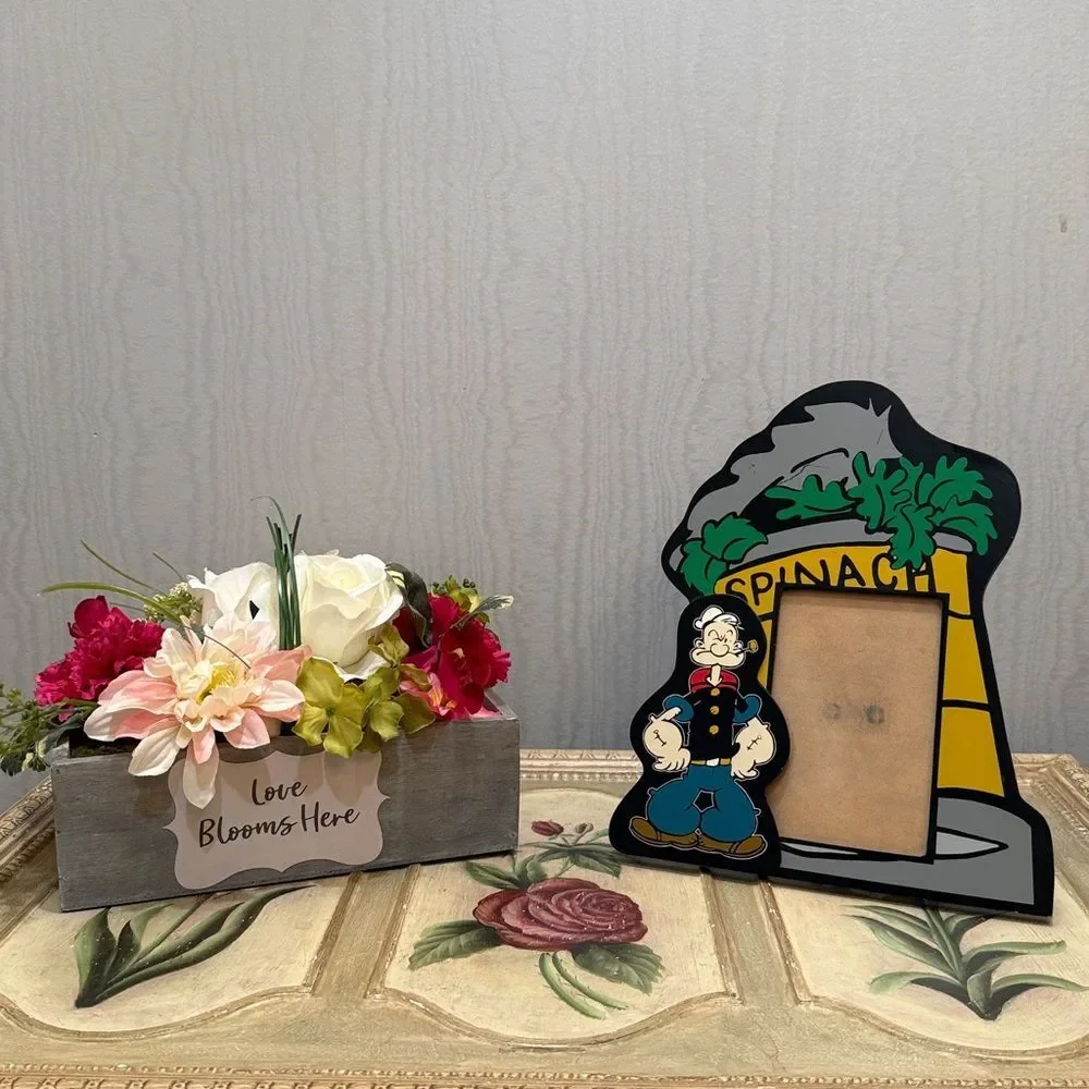 Vintage 1998 Popeye the Sailor Man Spinach Photo Picture Frame